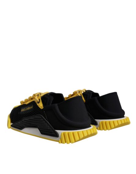 Black Yellow Low Top NS1 Sneakers Shoes - Image 3