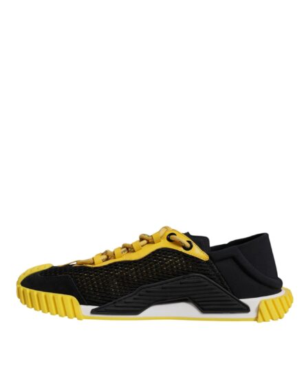 Black Yellow Low Top NS1 Sneakers Shoes - Image 4