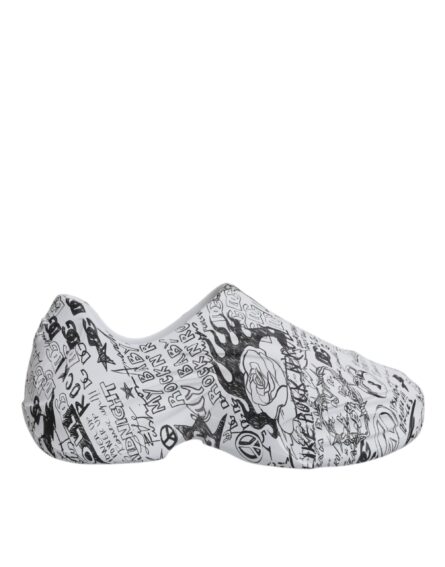 White Black Graffiti Daymaster Sneakers Shoes - Image 6