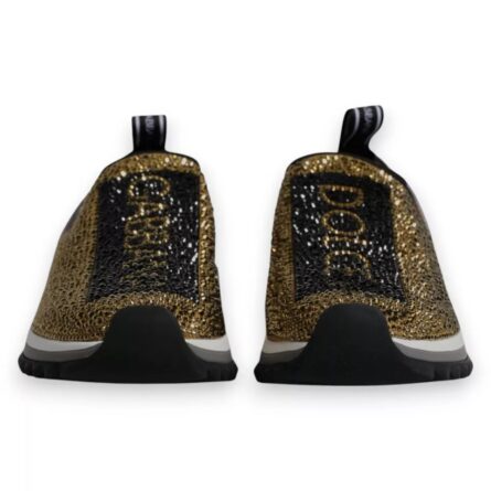 Gold Rhinestones Sorrento Sneakers Shoes - Image 2