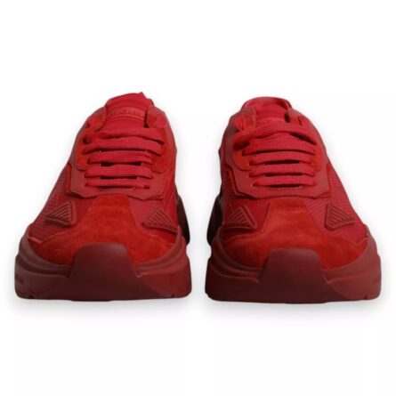 Red Leather Daymaster Low Top Sneakers Shoes - Image 8