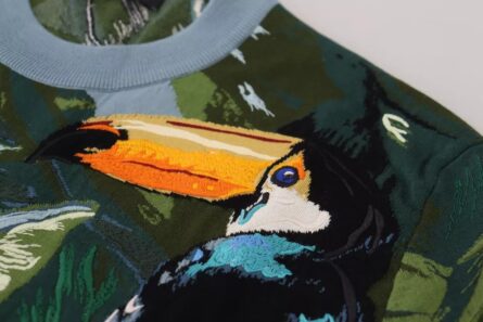 Jungle Wool Silk Pullover Logo Sweater - Image 7