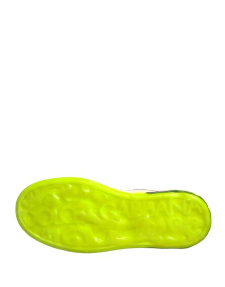 White Yellow Portofino Leather Sneakers Shoes - Image 6