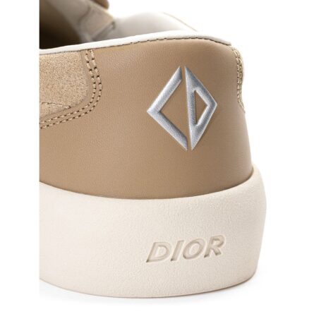 Beige Leather Slip-On Loafers - Image 4
