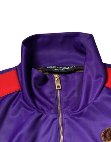 Purple Year Of The Pig Full Zip Bomber Sweater - Image 5