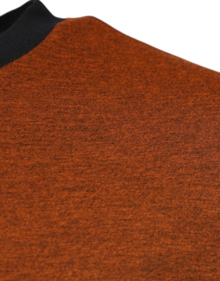 Brown DG Logo Polyester Crew Neck T-shirt - Image 3