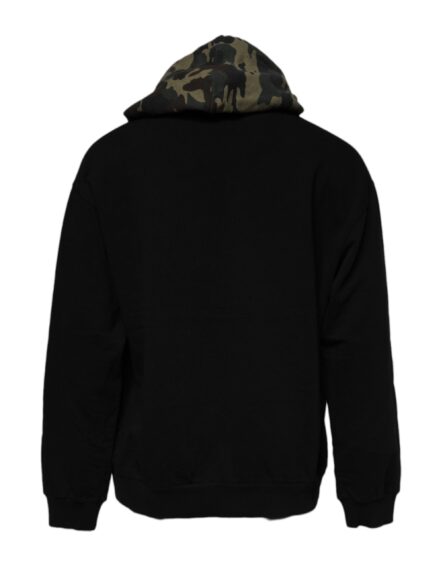 Black Camouflage Hooded Sweatshirt Sweater - Image 4