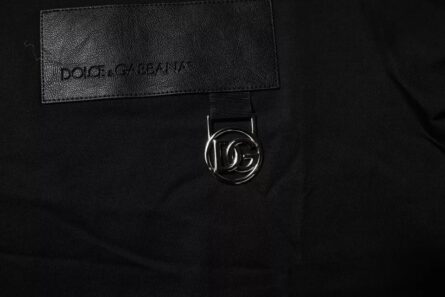 Black Logo Patch Cotton Crew Neck T-shirt - Image 6