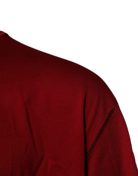 Red Logo Tape Cotton Crew Neck T-shirt - Image 3