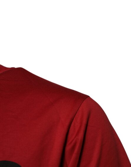 Red DG Logo Cotton Crew Neck T-shirt - Image 3