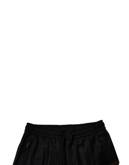 Black Wool Jogger Jogging Pants - Image 5