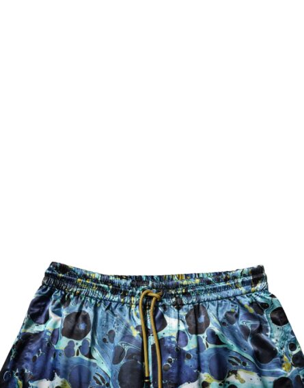 Multicolor Marble Print Jogger Men Sweatpants Pants - Image 5