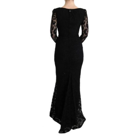 Black Cotton Cocktail Dress - Image 3
