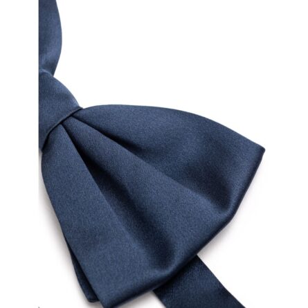 Blue Silk Bowtie - Image 2