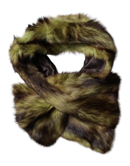 Multicolor Fur Shawl Neck Wrap Cover Collar Scarf - Image 4