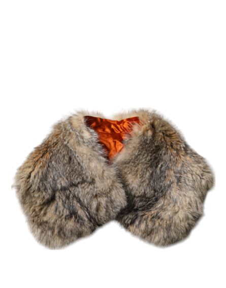 Brown Fur Shoulder Collar Neck Wrap Scarf - Image 3