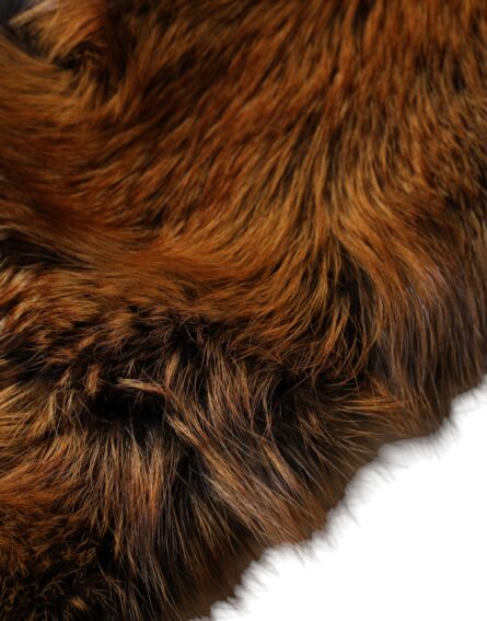 Brown Red Fox Fur Neck Warmer Winter Scarf - Image 3