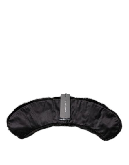 Black Fur Shawl Neck Wrap Cover Collar Scarf - Image 2