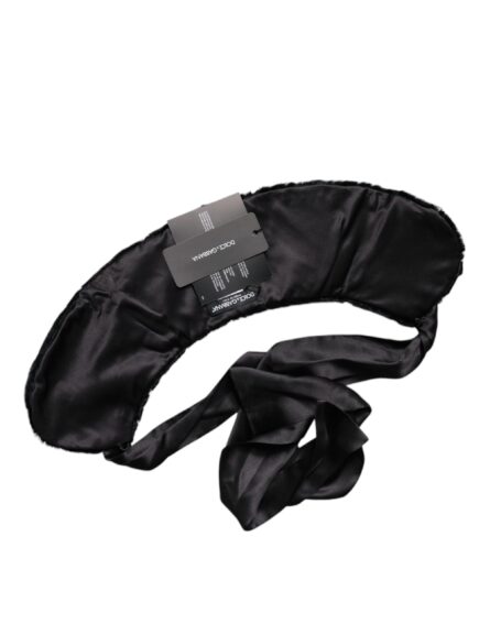 Black Lamb Fur Women Neck Warmer Winter Scarf - Image 2