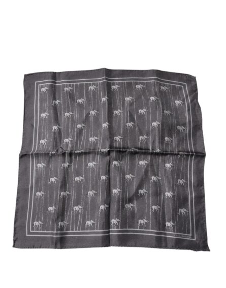 Brown Elephant Fantasy Handkerchief Scarf - Image 2