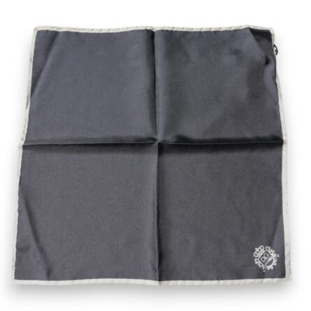 Gray Crown Logo Square Handkerchief Scarf - Image 2