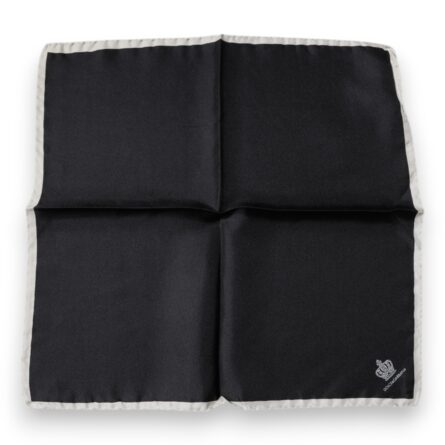 Black Crown Logo Square Handkerchief Scarf - Image 3