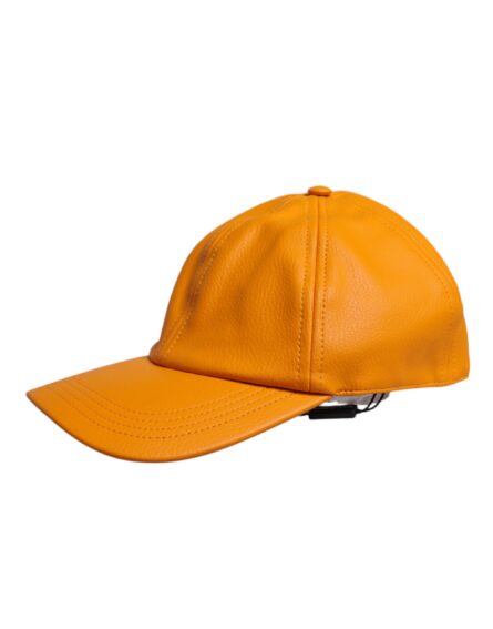 Orange Cotton 6 Panels Baseball Cap - Image 3