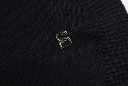 Black Wool Whole Head Wrap Balaclava Hat - Image 5