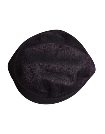 Black Wide Brim Nylon Bucket Hat - Image 4
