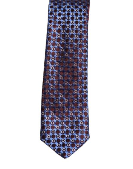 Multicolor Circles Silk Adjustable Necktie Tie - Image 3