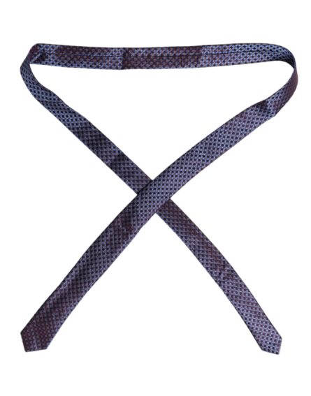 Multicolor Circles Silk Adjustable Necktie Tie - Image 4