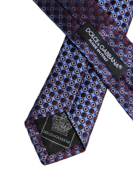 Multicolor Circles Silk Adjustable Necktie Tie - Image 6