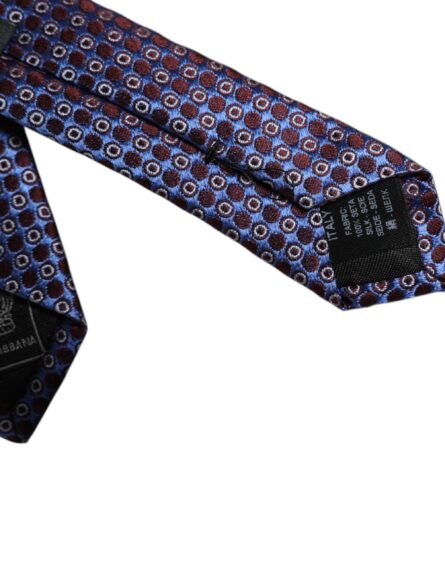 Multicolor Circles Silk Adjustable Necktie Tie - Image 7