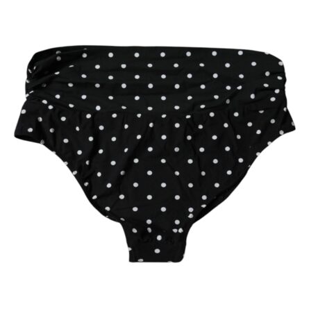 Black Polka Dot Swimsuit Bikini Bottom Swimwear - Image 5