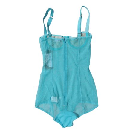 Blue Tulle Balconette Bra Bodysuit Underwear - Image 5
