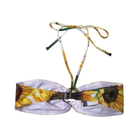 Multicolor Floral Halter Beachwear Bikini Top Swimwear - Image 5