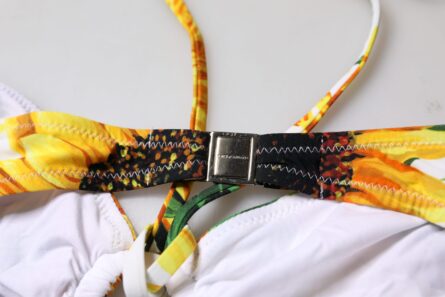 Multicolor Floral Halter Beachwear Bikini Top Swimwear - Image 6