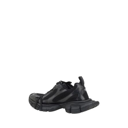 Black Polyethylene Athletic Sneakers - Image 3