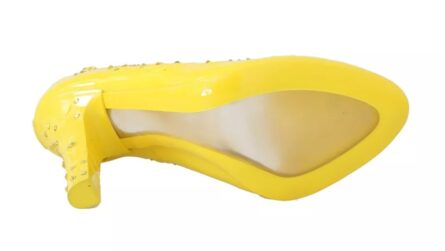 Yellow Crystal Heels CINDERELLA Shoes - Image 2