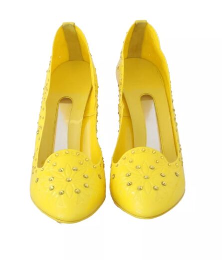 Yellow Crystal Heels CINDERELLA Shoes - Image 8