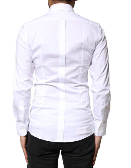 White GOLD Cotton Long Sleeves Dress Shirt - Image 3