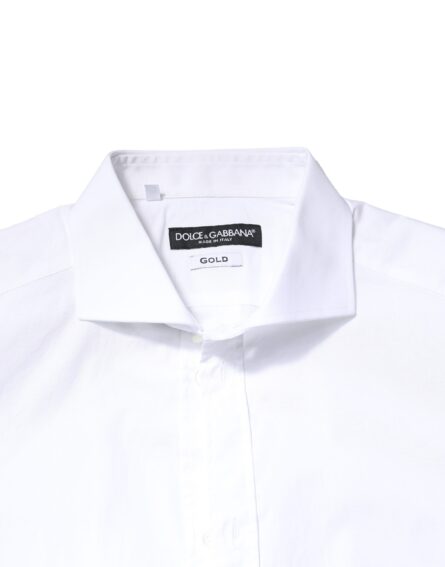 White GOLD Cotton Long Sleeves Dress Shirt - Image 4