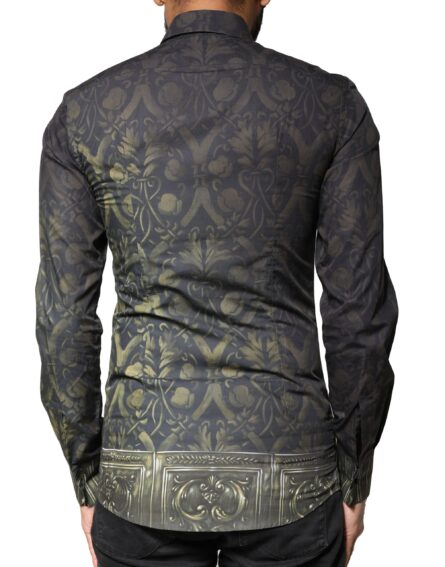 Black Royal Pet Portrait GOLD Dress Shirt - Image 4