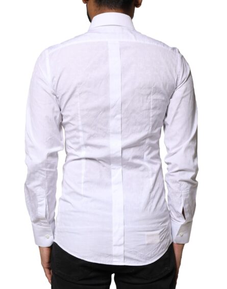 White GOLD Cotton Long Sleeves Dress Shirt - Image 3