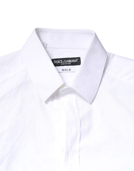 White GOLD Cotton Long Sleeves Dress Shirt - Image 4