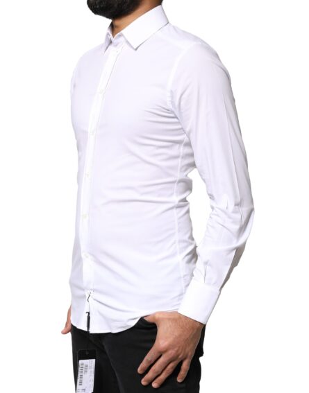 White GOLD Cotton Long Sleeves Dress Shirt - Image 3