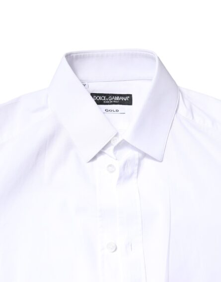 White GOLD Cotton Long Sleeves Dress Shirt - Image 5