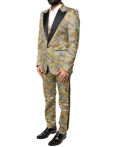 Multicolor Camouflage SICILIA 3 Piece Suit - Image 3