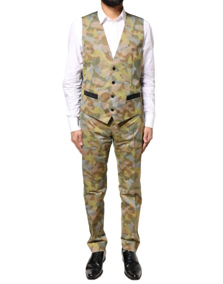 Multicolor Camouflage SICILIA 3 Piece Suit - Image 5