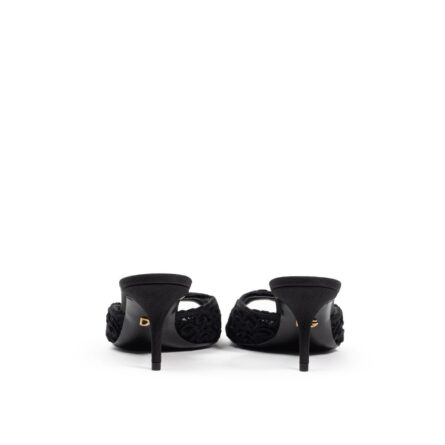 Black Cotton Mules - Image 3